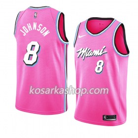 Dres Miami Heat Tyler Johnson 8 Nike 2018-19 Ružičasta Swingman